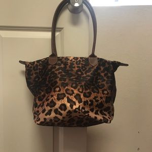 Cloth leopard tote bag